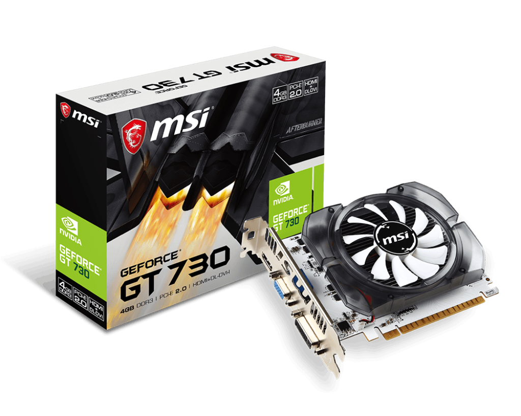 MSI NVIDIA GeForce® GT 730 4GB DDR3 Graphics Card