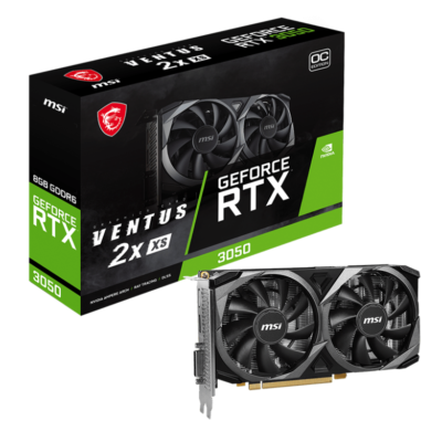 MSI GeForce RTX™ 3050 VENTUS 2X XS 8G OC 8GB GDDR6 Graphics Card