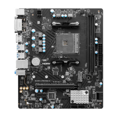 MSI PRO B450M-A MAX II Motherboard for AMD Ryzen™ 5000 Series, 4000 Series, 3000 Series, 2000 Series and 1000 Series Desktop Processor Socket AM4