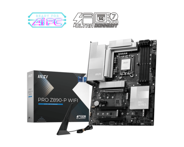 MSI PRO Z890-P WIFI Motherboard for Intel® Core™ Ultra Processors (Series 2) LGA 1851, Intel® Core™ 14th & 13th Gen Processors - Image 5