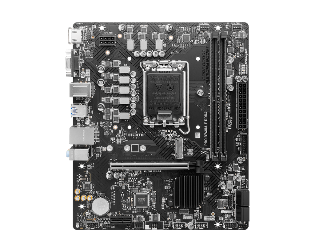 MSI PRO B760M-E DDR4 Motherboard for Intel® Core™ 14th, 13th & 12th Gen Processors