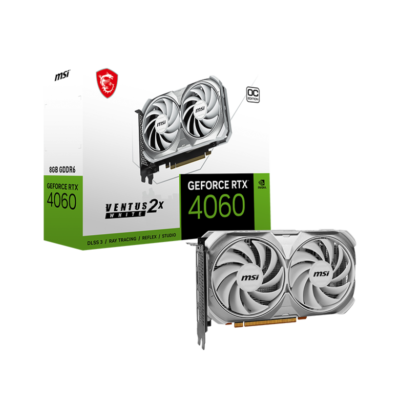 MSI GeForce RTX™ 4060 VENTUS 2X WHITE 8G OC 8GB GDDR6 Graphics Card