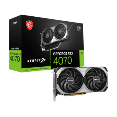 MSI GeForce RTX™ 4070 VENTUS 2X E1 12G OC 12GB GDDR6 Graphics Card