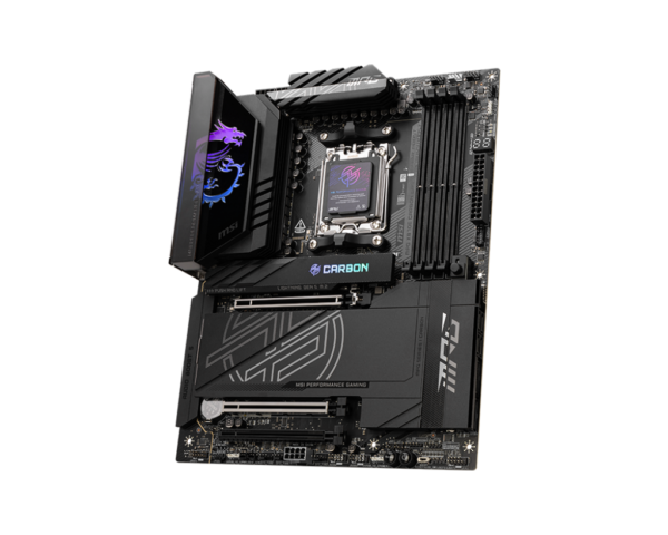 MSI MPG X870E CARBON WIFI Motherboard for AMD Ryzen™ 9000/ 8000/ 7000 Series Desktop Processors Socket AM5 - Image 2