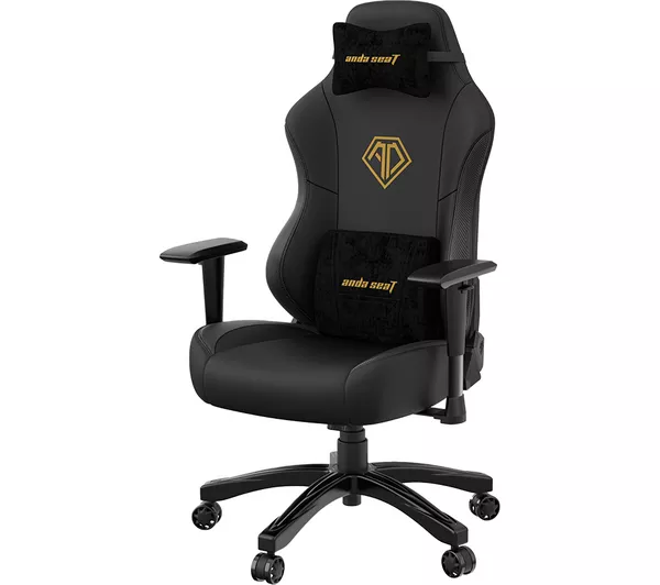 AndaSeat Phantom 3 Gaming Chair – Black & Gold