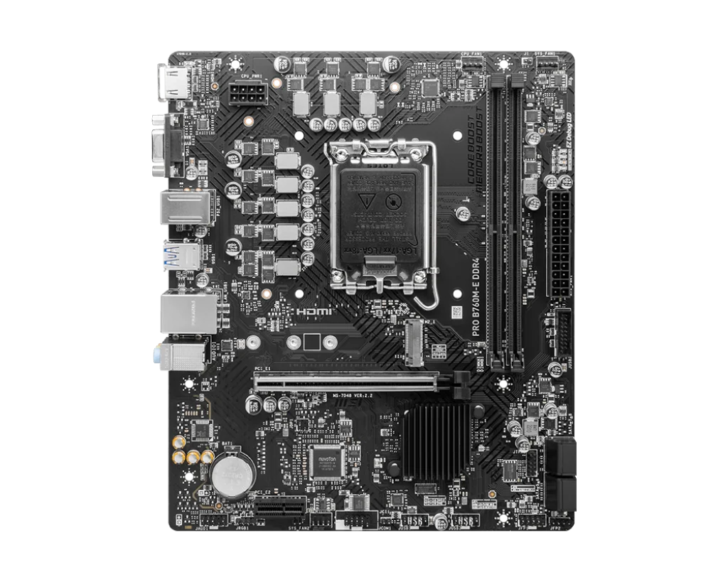 MSI PRO B760M-E DDR4 Motherboard for Intel® Core™ 14th, 13th