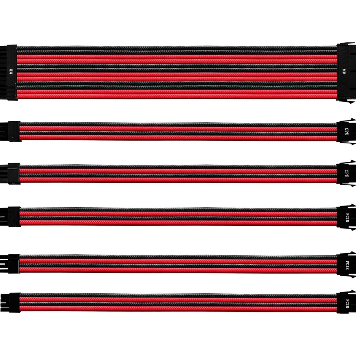 Cooler Master COLORED EXTENSION CABLE KIT RED & BLACK