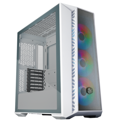 Cooler Master MasterBox 520 Mesh ARGB ATX PC Case – White