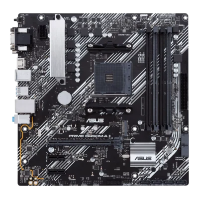 ASUS PRIME B450M-A II DDR4 Micro ATX AMD Motherboard for Ryzen 5000, 4000, 3000, 2000, and 1000 Series Processors