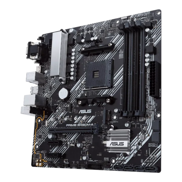 ASUS PRIME B450M-A II DDR4 Micro ATX AMD Motherboard for Ryzen 5000, 4000, 3000, 2000, and 1000 Series Processors - Image 4