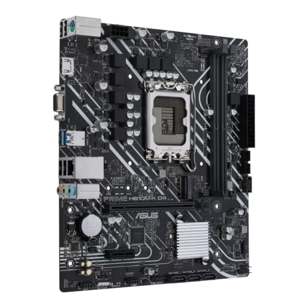 ASUS PRIME H610M-K DDR4 for Intel® LGA 1700 socket: Motherboard for Intel®14th, 13th & 12th Gen Processors - Image 2