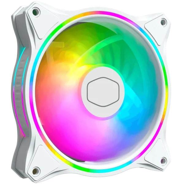 Cooler Master MasterFan MF120 Halo White Edition 120mm Case Fan - Image 2