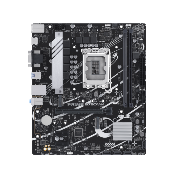 ASUS Prime B760M-K, LGA 1700 mATX with PCIe 4.0, Motherboard for Intel 14th, 13th & 12th Gen Processors