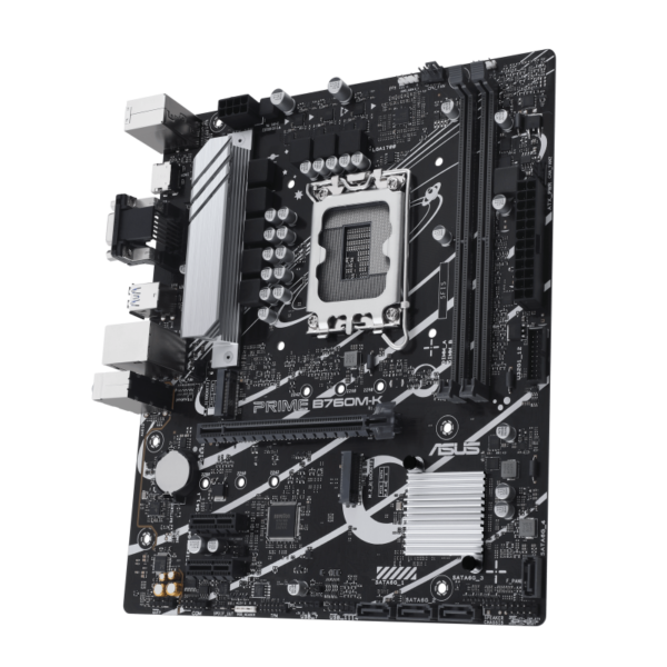 ASUS Prime B760M-K, LGA 1700 mATX with PCIe 4.0, Motherboard for Intel 14th, 13th & 12th Gen Processors - Image 3