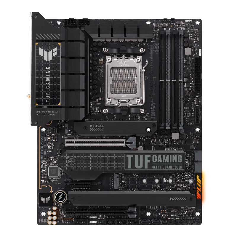 ASUS TUF GAMING X670E-PLUS WIFI AMD Motherboard for AMD Socket AM5 for AMD Ryzen™ 9000, 8000, 7000 Series Processors