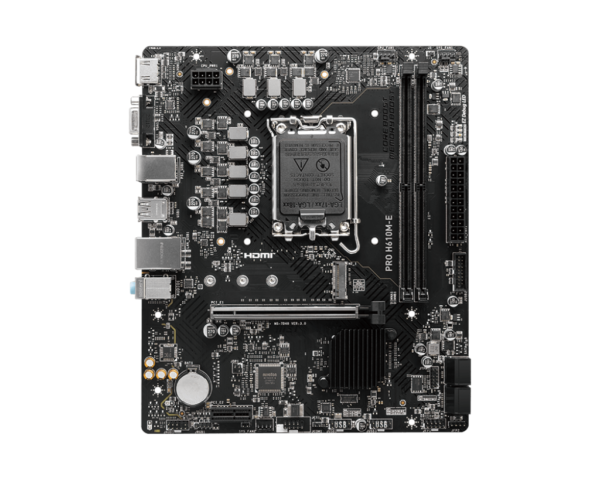 MSI PRO H610M-E DDR5 Motherboard for Intel® Core™ 14th, 13th &12th Gen Processors, LGA 1700