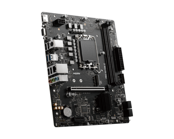 MSI PRO H610M-E DDR5 Motherboard for Intel® Core™ 14th, 13th &12th Gen Processors, LGA 1700 - Image 3