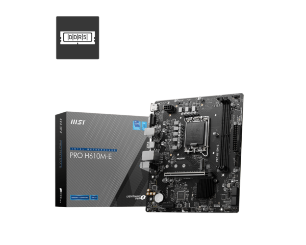 MSI PRO H610M-E DDR5 Motherboard for Intel® Core™ 14th, 13th &12th Gen Processors, LGA 1700 - Image 5