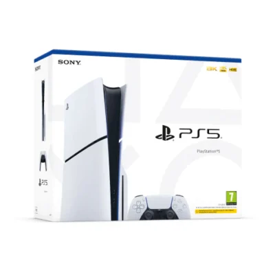 Sony PlayStation 5 Slim Disc Edition 1TB Gaming Console – PS5 8K 4K @ 120Hz HDR – UK Region