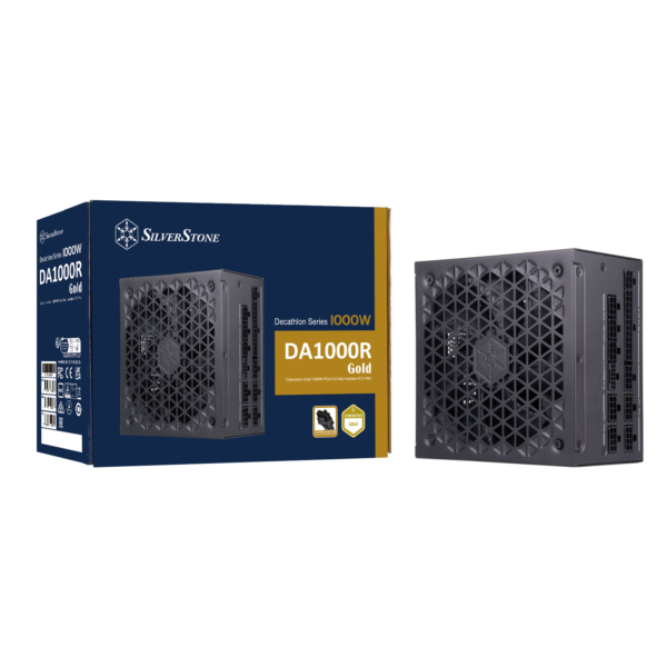 SilverStone DA1000R Gold Cybenetics Gold 1000W ATX 3.0 & PCIe 5.0 Fully Modular ATX Power Supply