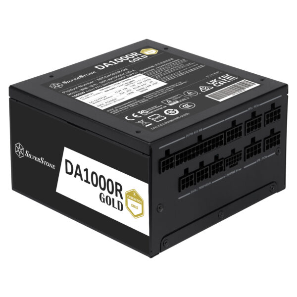 SilverStone DA1000R Gold Cybenetics Gold 1000W ATX 3.0 & PCIe 5.0 Fully Modular ATX Power Supply - Image 4