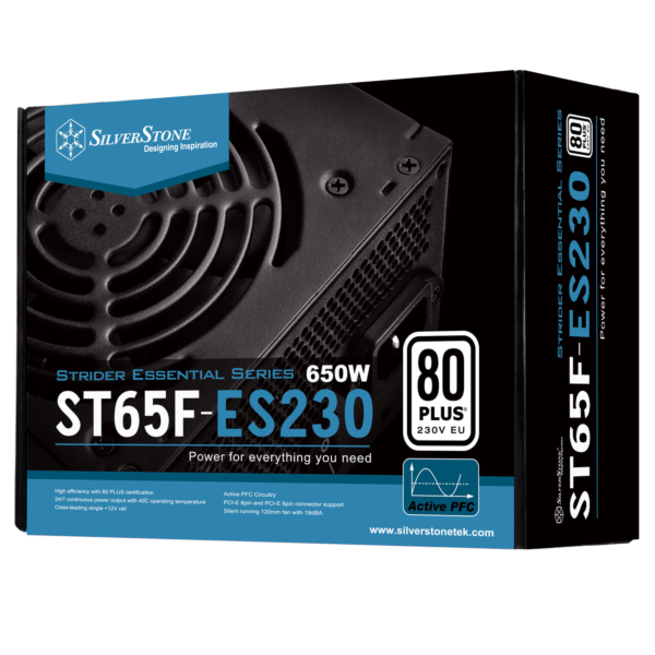 SilverStone ST65F-ES230 80 PLUS White 650W ATX Power Supply - Image 2