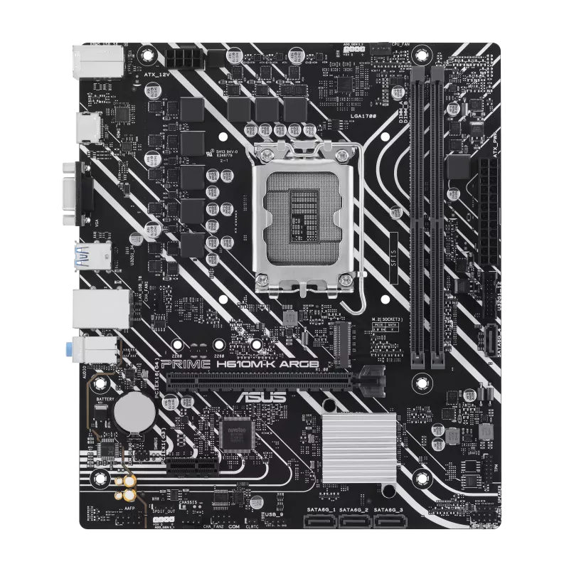 ASUS PRIME H610M-K ARGB Intel Motherbaord Intel® LGA 1700 Socket: Ready for 14th, 13th and 12th Gen Intel® Processors