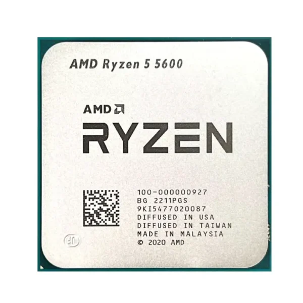 AMD Ryzen 5 5600 6-Core, 12-Thread Unlocked Desktop Processor - Tray