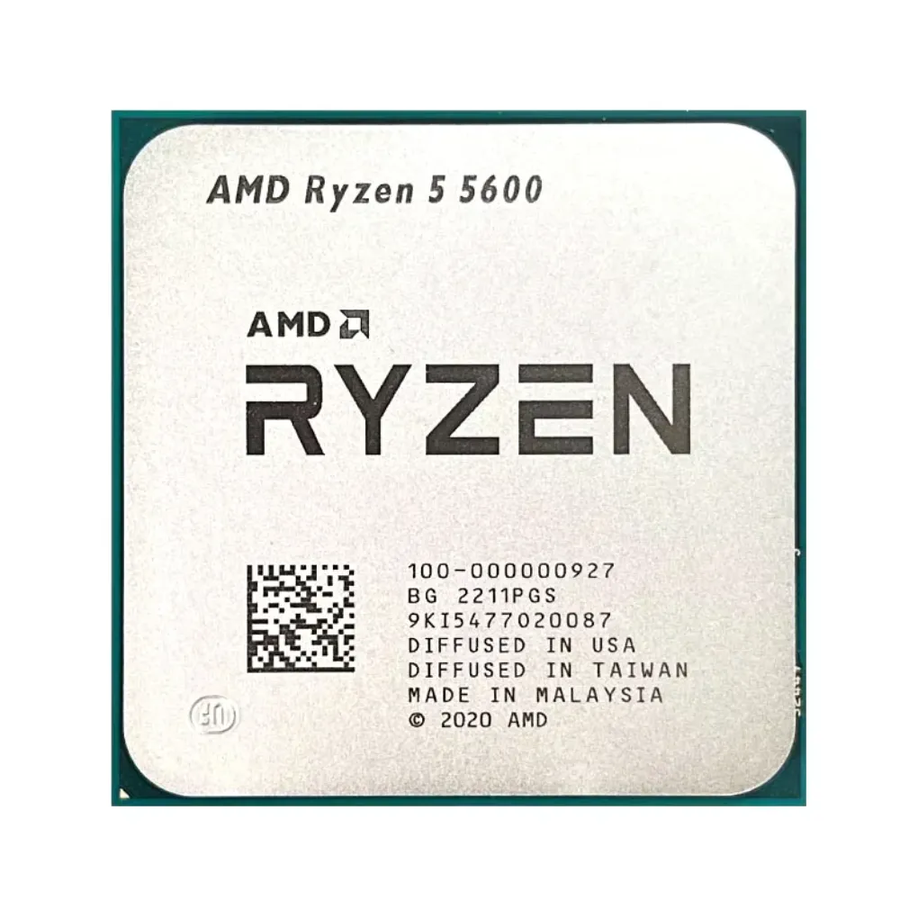 AMD Ryzen 5 5600 6-Core, 12-Thread Unlocked Desktop Processor – Tray