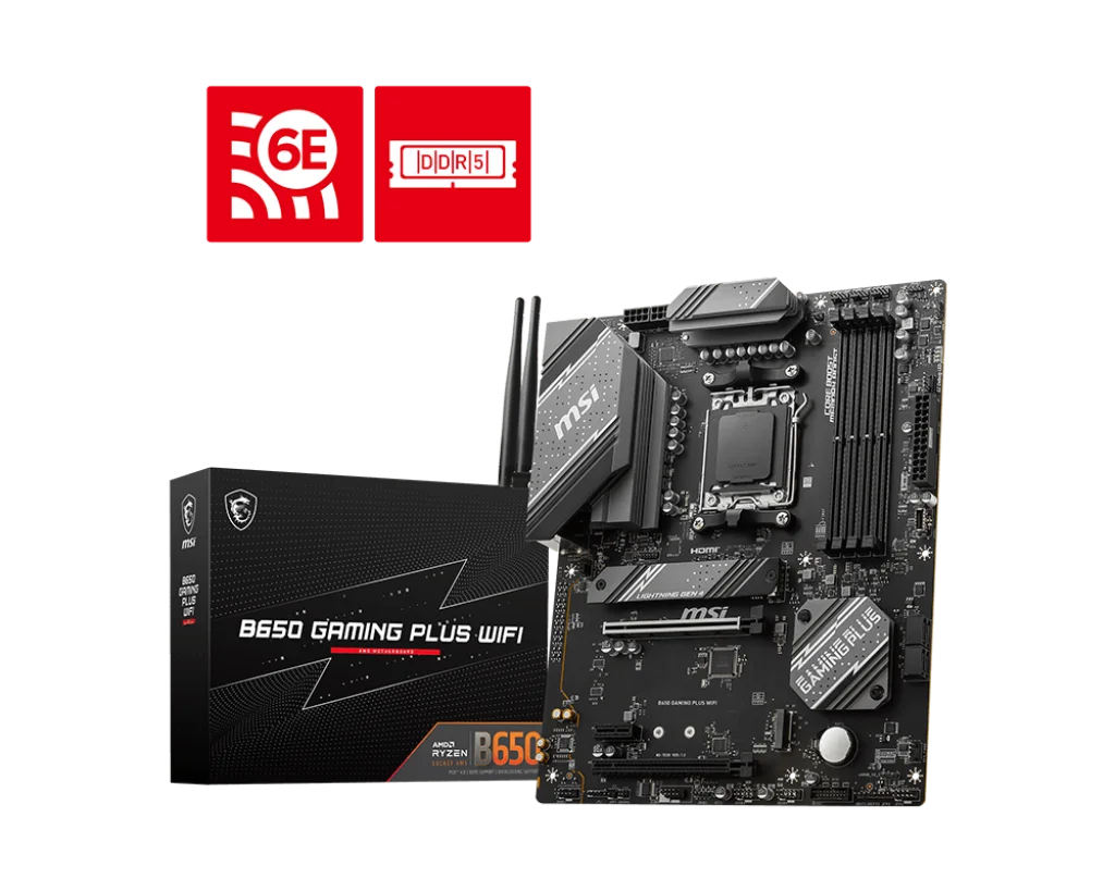 MSI B650 Gaming Plus Wi-Fi AMD Motherboard for Ryzen 9000 & 7000 Series CPU’s Socket AM5