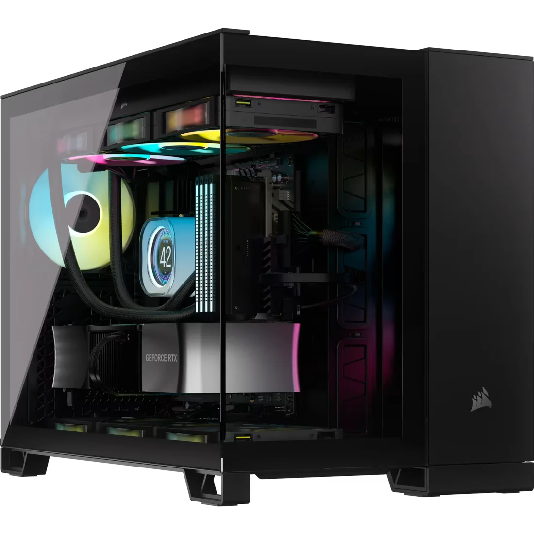Corsair 2500X Tempered Glass Dual Chamber Black