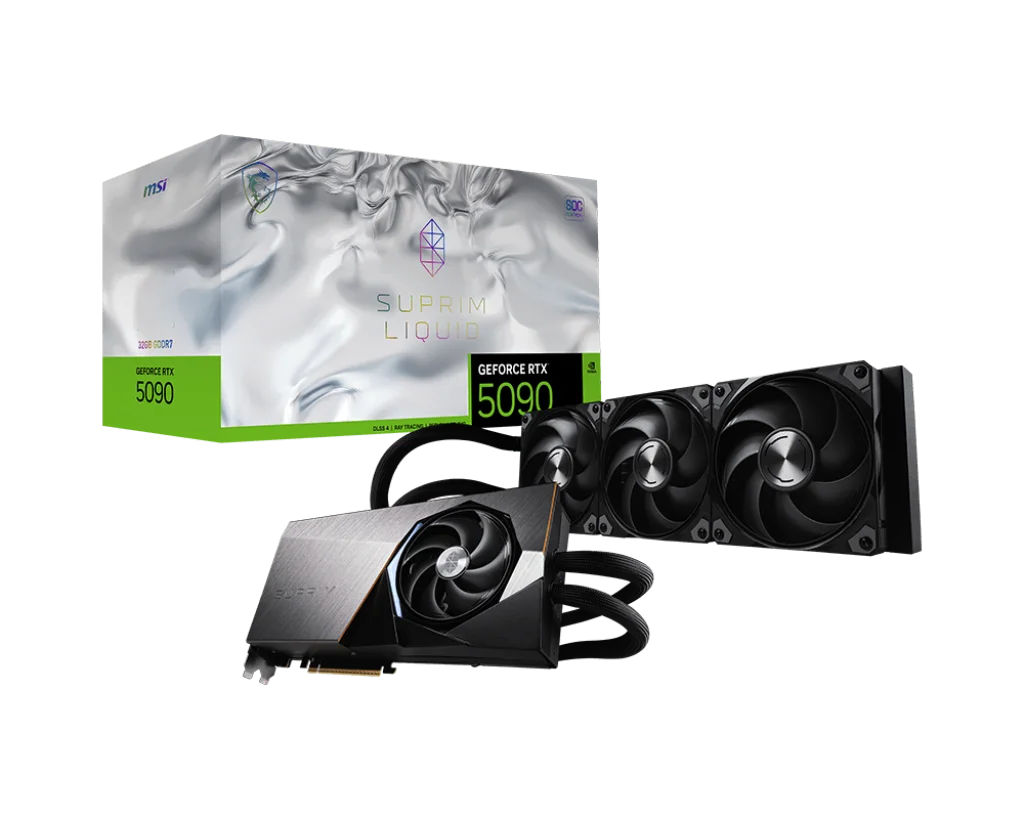MSI GeForce RTX 5090 GAMING SUPRIM LIQUID 32G SOC Graphics Card