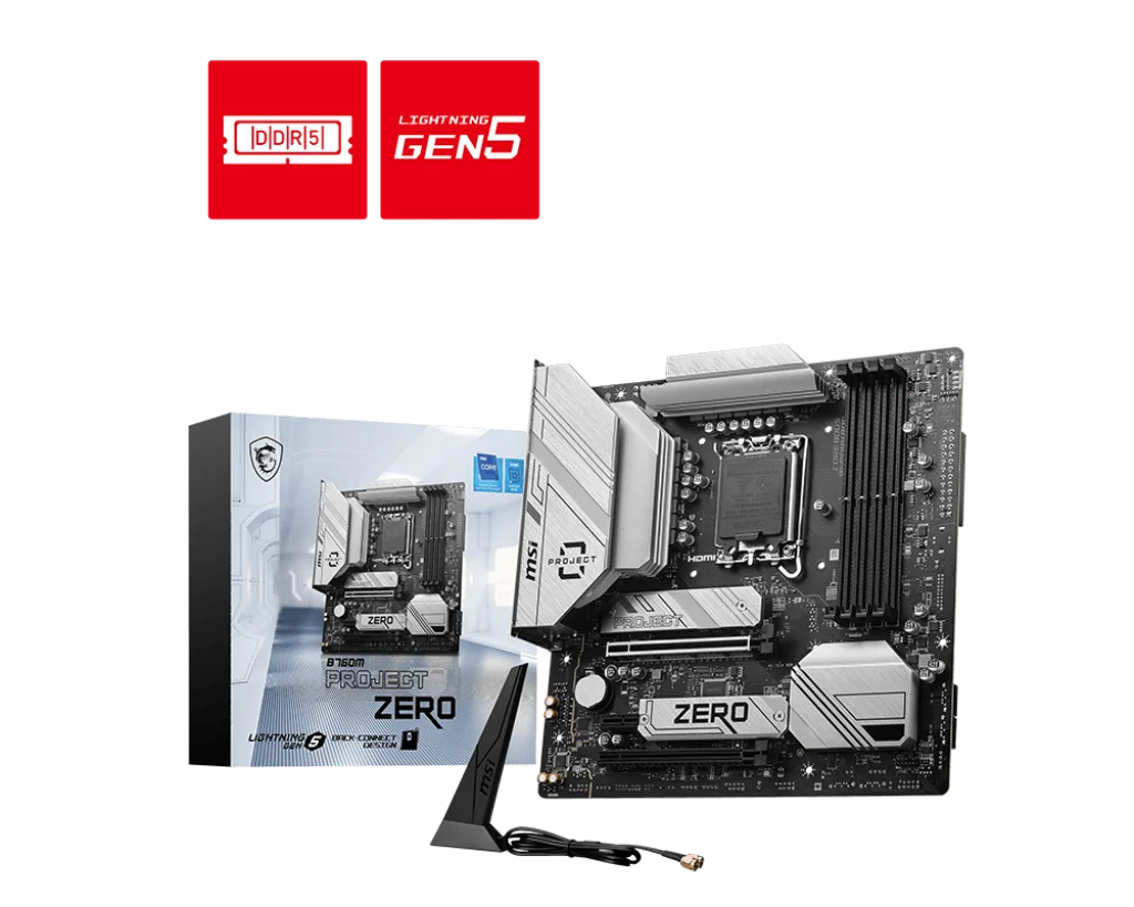 MSI B760M Project Zero | LGA 1700 Micro-ATX Motherboard