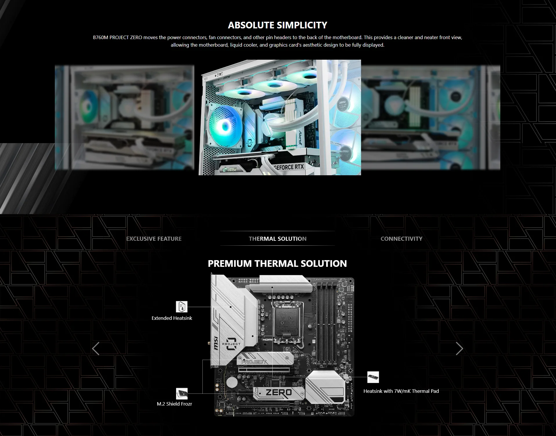 MSI B760M Project Zero | LGA 1700 Micro-ATX Motherboard - Afzal
